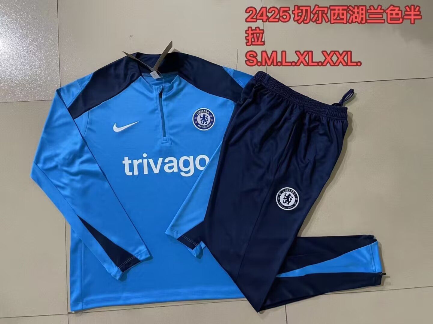 AAA Quality Chelsea 24/25 Tracksuit - Blue